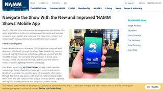 Navigate the Show With the New and Improved 'NAMM Shows' Mobile ...