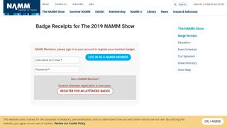 Badge Registration | NAMM.org
