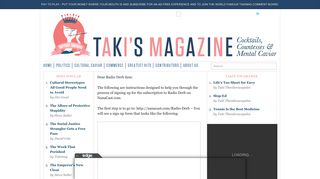 Taki's Magazine - Radio Derb Instructions - Taki's Magazine