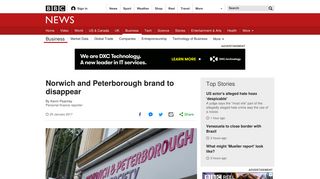 Norwich and Peterborough brand to disappear - BBC News