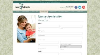Nanny Job Application Form: Apply for Nanny Jobs Online