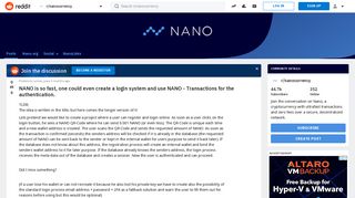 NANO is so fast, one could even create a login system and use NANO ...