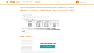 Solved: 1. Login To Your NanoHUB.org Account. 2. Open The ... - Chegg