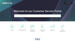 Bold360 ai - Frequently Asked Questions - (Nanorep) Support