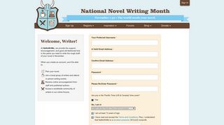 Sign Up - National Novel Writing Month