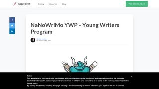 NaNoWriMo YWP - Young Writers Program - Squibler