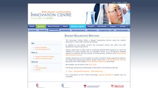 Sanger Sequencing - McGill University and Génome Québec ...