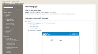 NAO Web page — NAO Software 1.14.5 documentation