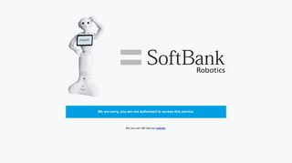 User account | SoftBank Robotics