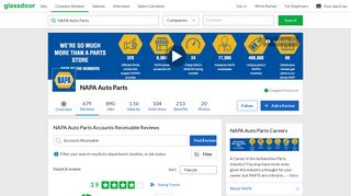 NAPA Auto Parts Accounts Receivable Reviews | Glassdoor
