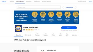 NAPA Auto Parts Careers and Employment | Indeed.com