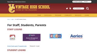 For Staff, Students, Parents - Vintage High School - School Loop