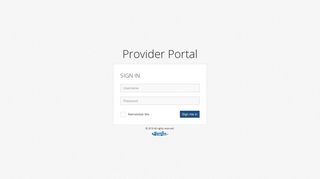 Provider Portal: Login