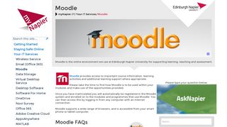 Moodle - myNapier - Edinburgh Napier University