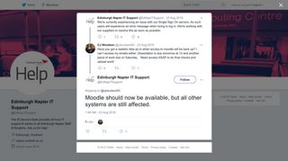 Edinburgh Napier IT Support on Twitter: 