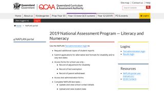NAPLAN portal | Queensland Curriculum and Assessment Authority