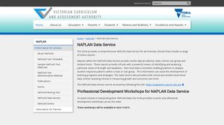 NAPLAN Data Service - Victorian Curriculum and Assessment Authority