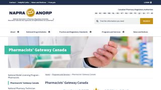 Pharmacists' Gateway Canada | NAPRA