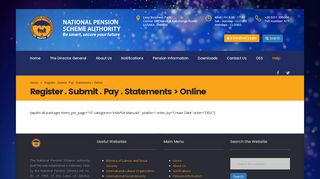 Register . Submit . Pay . Statements > Online - National Pension ...
