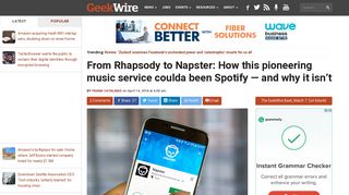 From Rhapsody to Napster: How this pioneering music service coulda ...