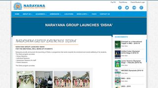 NARAYANA GROUP LAUNCHES 'DISHA' | Narayana Schools ...