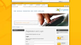 Europass - Mobility - Registration and Login - uk naric