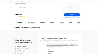 NARMS Careers and Employment | Indeed.com