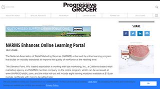 NARMS Enhances Online Learning Portal | Progressive Grocer