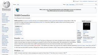 NARS Cosmetics - Wikipedia