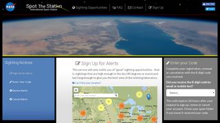 Sign up for space station flyover alerts | Spot The Station | NASA