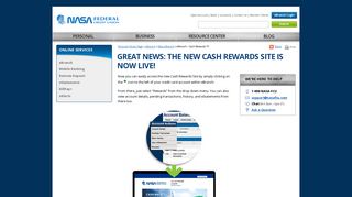 NASA Federal Credit Union » eBranch - Cash Rewards