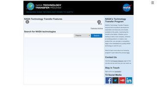 NASA Technology Transfer Portal (T2P)