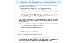Prepare Your Computer (one-time installation) - Login