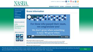 Score Information | NASBA