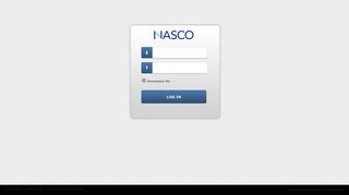 NASCO Portal::LOGIN