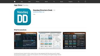 Nasdaq Directors Desk on the App Store - iTunes - Apple