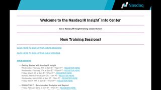 Nasdaq IR Insight Info Center