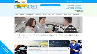 Cheap Motor Trade Insurance - Nash Warren