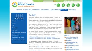 Nashua School District - For Staff