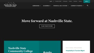 Nashville State Community College: Move forward at Nashville State.