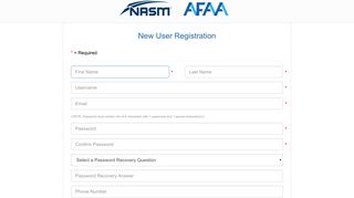 Register - NASMCentral Login