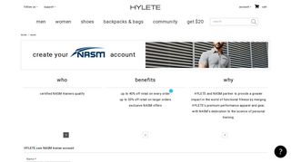 NASM account - Hylete