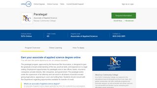 Online Paralegal | Associate | Nassau Community College - Open SUNY