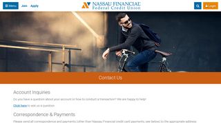Nassau Financial Federal Credit Union - Contact Us