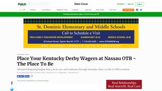 Place Your Kentucky Derby Wagers at Nassau OTB - The Place To Be ...