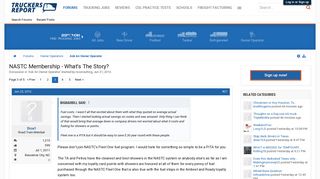 NASTC Membership - What's The Story? | Page 3 | TruckersReport.com ...