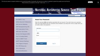 Login - National Automotive Service Task Force - NASTF