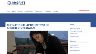 The National Aptitude Test in Architecture (NATA)