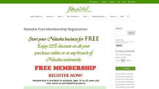 Natasha Free Membership Registration - Natashamall.com