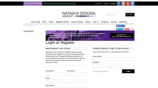 Natasha Denona - Login or Register